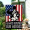 4th of July Decoration Memorial Day Patriotic Garden Flag, Veteran Independence Day Yard Outdoor Decoration 12x18 Inch Double Sided